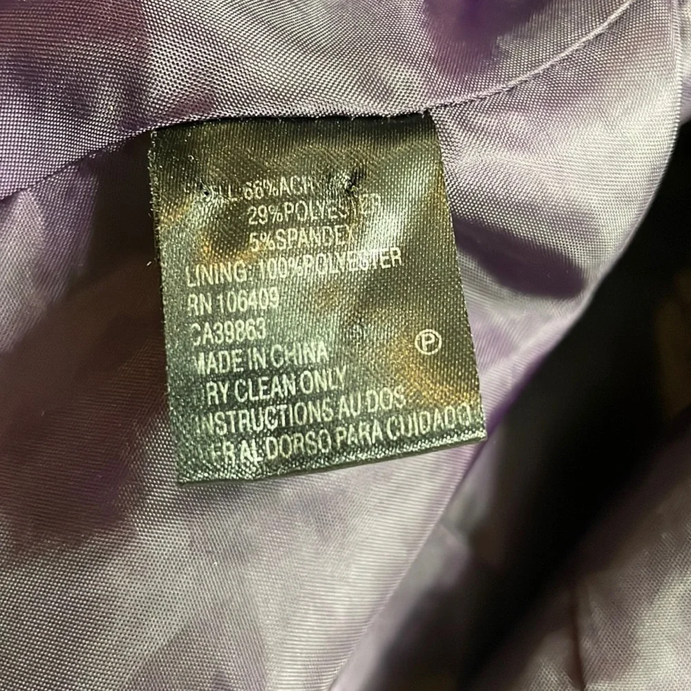 Tahari size 14 skirt and jacket in eggplant purple - Picture 5 of 9